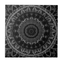 Delicate Black and White Floral