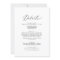 Delicate Black Calligraphy All In One Wedding