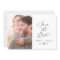 Delicate Black Calligraphy Photo Save The Date