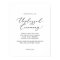 Delicate Black Calligraphy Unplugged Ceremony Sign