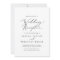 Delicate Black Calligraphy Wedding Reception
