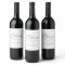 Delicate Black Cheers Wedding Wine Labels