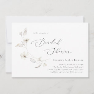 Delicate Blossoms Bridal Shower Invitation