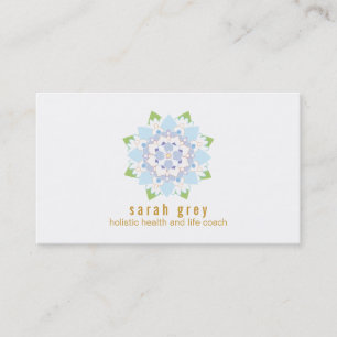 Delicate Blue Lotus Flower Business Card