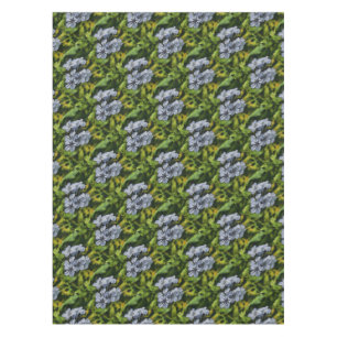 Delicate Blue Plumbago Blossom Painting Tablecloth