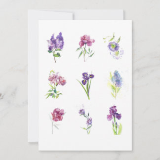 Delicate Botanical Collection – Elegant Floral Art Thank You Card