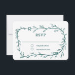 Delicate Botanical Star of David Bar Bat Mitzvah RSVP Card<br><div class="desc">Perfect response card for a bat mitzvah, bar mitzvah or other Jewish celebration! Hand drawn delicate leaf trame art for you! FULLY CUSTOMIZABLE! Click on “Personalize” above to edit the text. Click "edit using design tool" to adjust the fonts, colours and placements and to add text to the back side...</div>