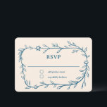 Delicate Botanical Star of David Bar Bat Mitzvah RSVP Card<br><div class="desc">Perfect response card for a bat mitzvah, bar mitzvah or other Jewish celebration! Hand drawn delicate leaf trame art for you! FULLY CUSTOMIZABLE! Click on “Personalize” above to edit the text. Click "edit using design tool" to adjust the fonts, colours and placements and to add text to the back side...</div>