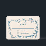 Delicate Botanical Star of David Bar Bat Mitzvah RSVP Card<br><div class="desc">Perfect response card for a bat mitzvah, bar mitzvah or other Jewish celebration! Hand drawn delicate leaf trame art for you! FULLY CUSTOMIZABLE! Click on “Personalize” above to edit the text. Click "edit using design tool" to adjust the fonts, colours and placements and to add text to the back side...</div>
