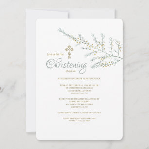 Delicate Branch Religious Invitation