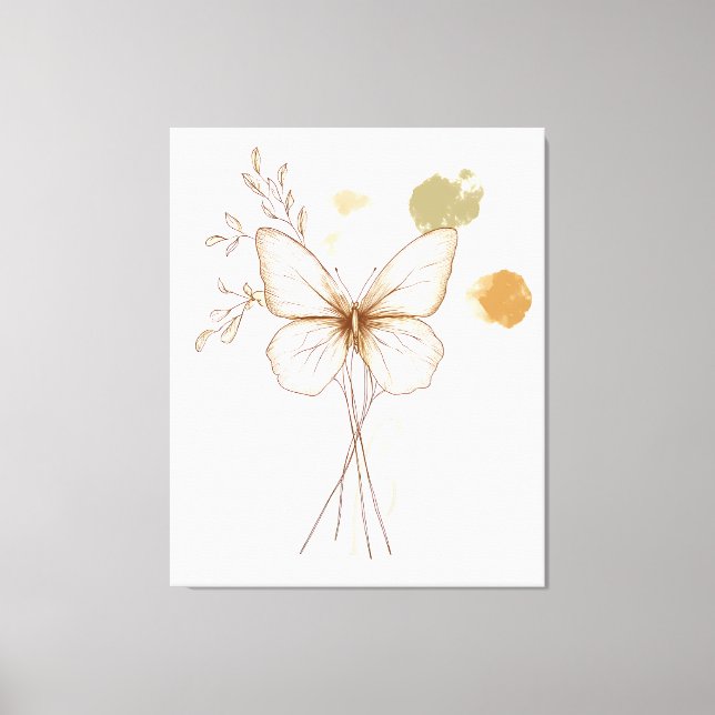 Delicate Butterfly Wall Art (Front)