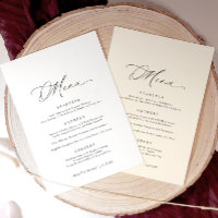 Delicate Calligraphy Modern Romantic Wedding