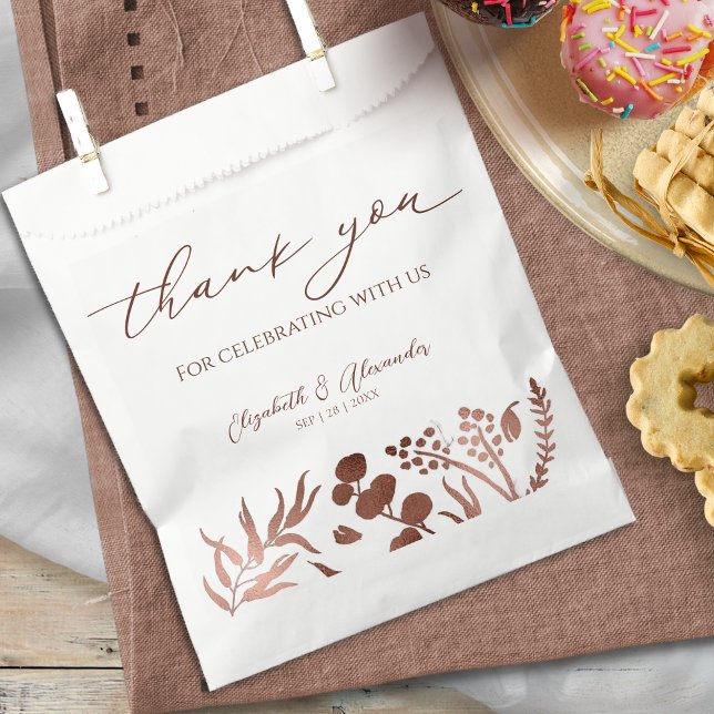 Delicate Calligraphy | Thank You Wedding Favour Bag (Creator Uploaded)