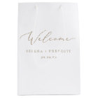 Delicate Champagne Calligraphy Wedding Welcome