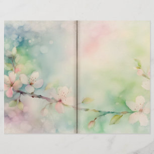 Delicate Cherry Blossom Journal Paper