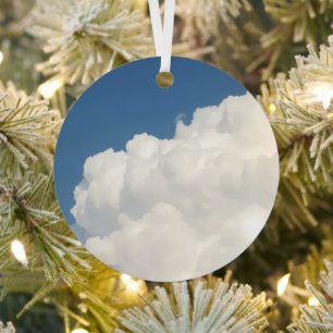 delicate cloud metal ornament