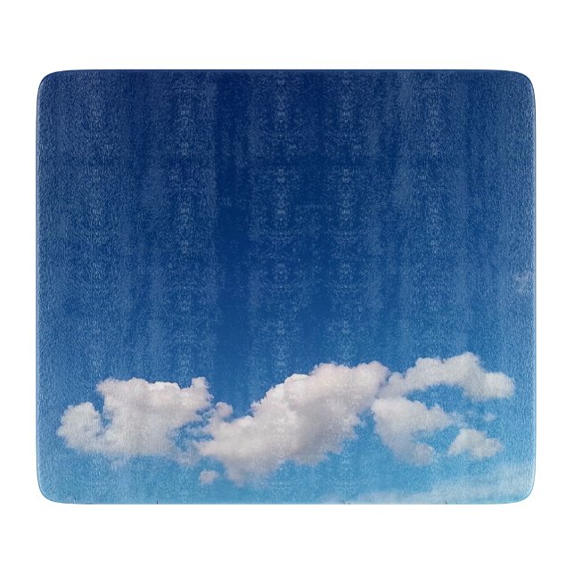 Delicate clouds cutting board (Front)