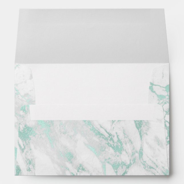 Delicate Coral Clouds Art Navy Blue Sky Pastel Envelope (Back (Bottom))