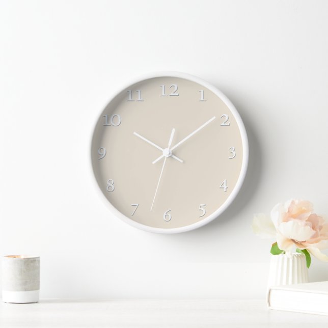 Delicate cream clock (Home)