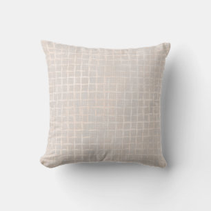 Delicate creamy textured. throw pillow