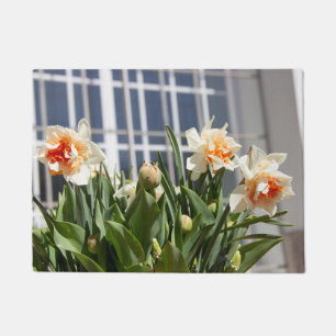 Delicate cute daffodils spring   doormat