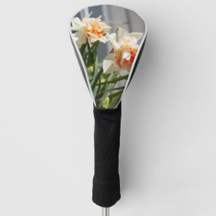 Delicate cute daffodils spring golf head cover
