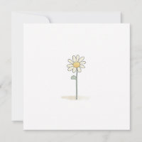 Delicate Daisy Illustration - Simple Sweet Flower