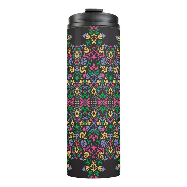 Delicate Damask Baroque Victorian Seamless Thermal Tumbler (Front)