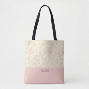 Delicate Damask Pattern Tote Bag