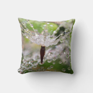 Delicate Dandelion Abstract Throw Pillow