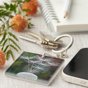 Delicate Dandelion Seeds Keychain
