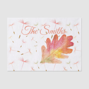 Delicate Dandelions & Autumn Leaf Tissue Paper