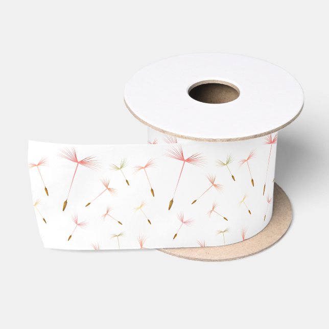 Delicate Dandelions Satin Ribbon (Spool)