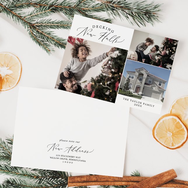 Delicate Decking New Halls New Home Christmas Holiday Card (Creator Uploaded)