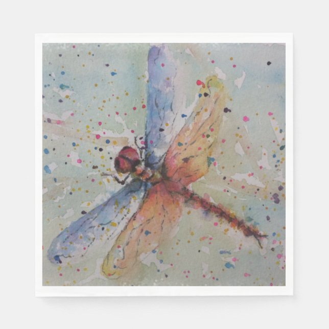 DELICATE DRAGON FLY  PARTY NAPKIN (Front)