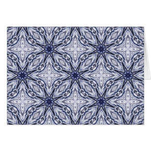 Delicate elegance blue and white card