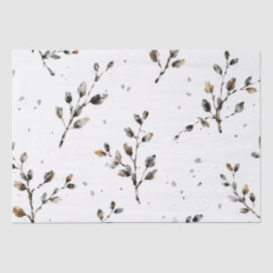 Delicate Eucalyptus Branches Botanical Design  Tissue Paper