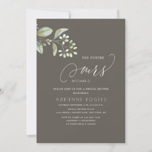 Delicate Eucalyptus Future Mrs Bridal Shower Invitation