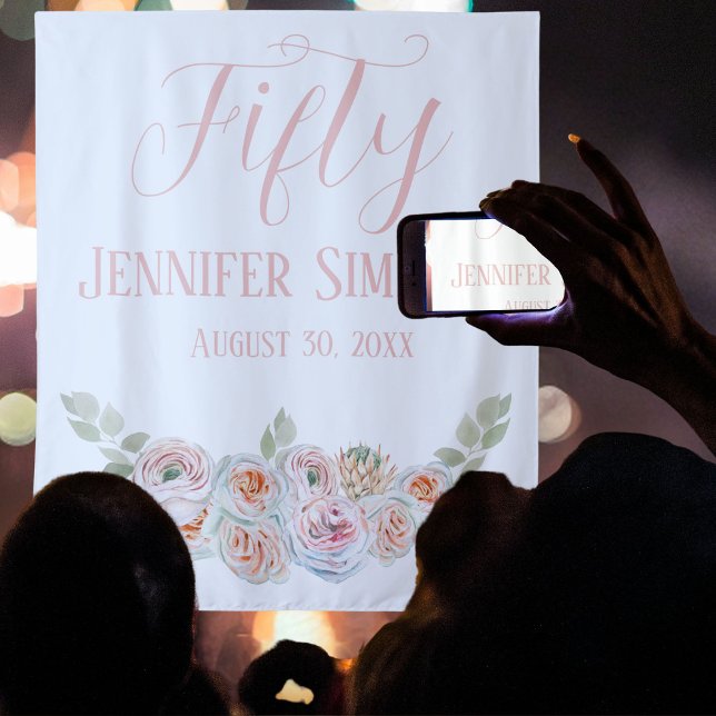 Delicate feminine blush Photo booth   Tapestry (Creator Uploaded)