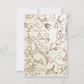 Delicate Floral Baby Shower Invitation