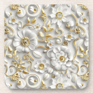 Delicate Floral  Coaster