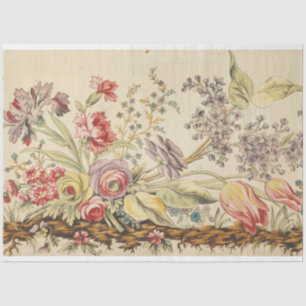 Delicate floral decoupage paper