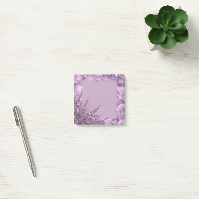 Delicate Floral Frame Post-it Notes (Office)