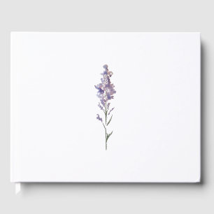 Delicate floral guest book