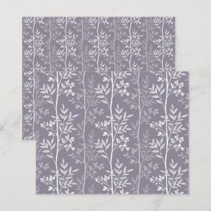 Delicate Floral Pale Purple Scrapbook Paper