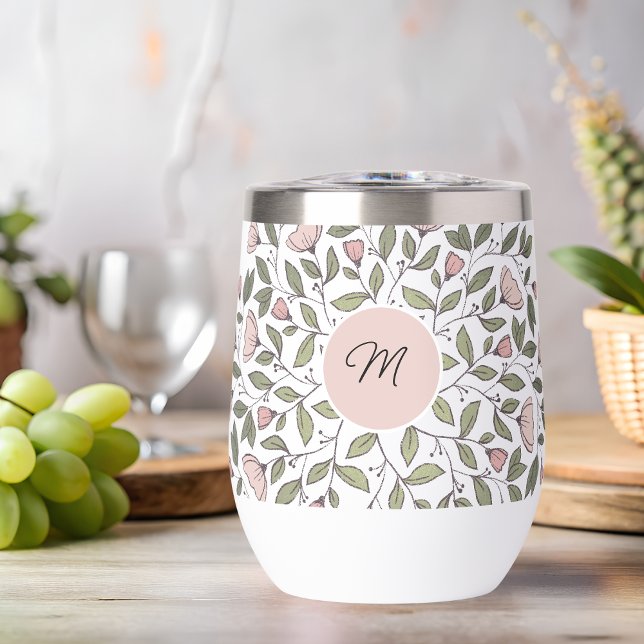 Delicate Floral Pattern Custom Monogram (Creator Uploaded)