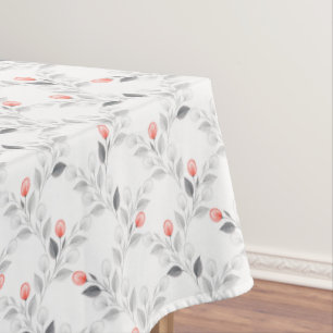 Delicate floral pattern tablecloth