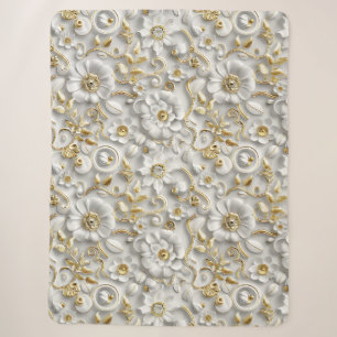 Delicate Floral Sherpa Blanket