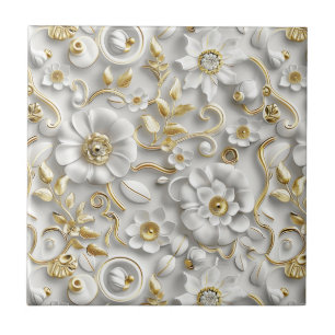 Delicate Floral Tile