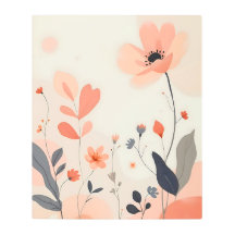 Delicate Floral Watercolor,Farmhouse Bedroom